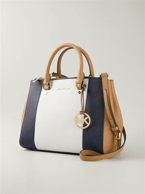 michael kors sutton stripe navy|Michael Kors Sutton Striped Bags & Handbags for Women.